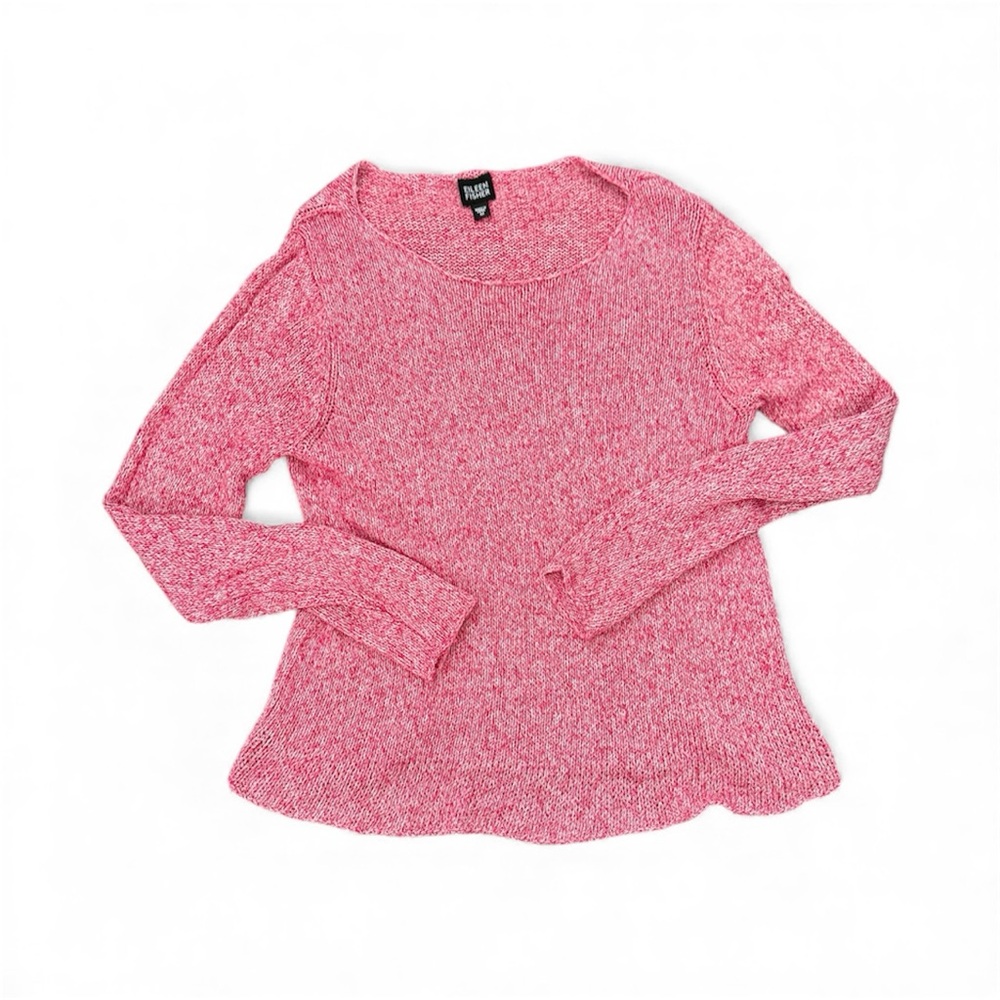 Eileen Fisher Pink Silk-Blend Sweater size Medium
